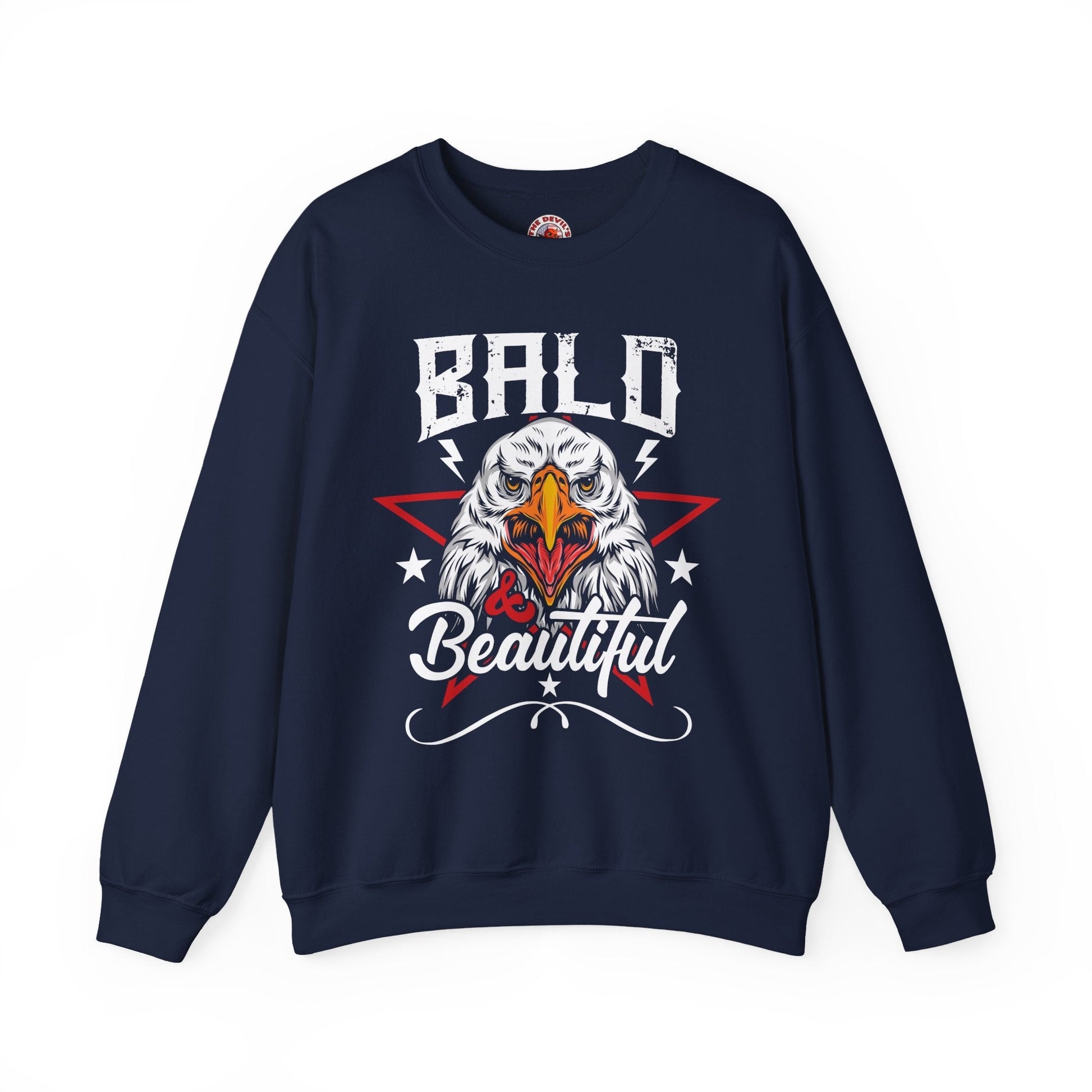 Bald And Beautiful Crewneck Sweatshirt The Devil's Pickle