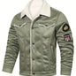 H01 Faux Fur Coat Composite Plush Thickened Warm Men's Jacket NovaCart