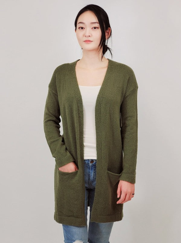 Cozy Elastic Loose Fit  Sweater Cardigan w/Pockets Shop Style & More | Fresh Looks, Everyday Deals & Free Shipping