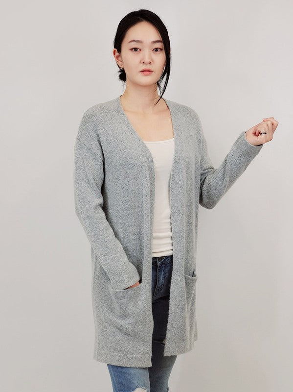 Cozy Elastic Loose Fit  Sweater Cardigan w/Pockets Shop Style & More | Fresh Looks, Everyday Deals & Free Shipping