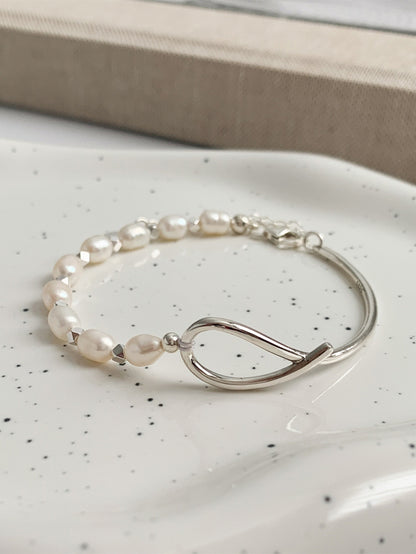 100% Real 925 Sterling Silver Bracelet for Women Bangle Elegant Decor Bracelet for Wedding NovaCart