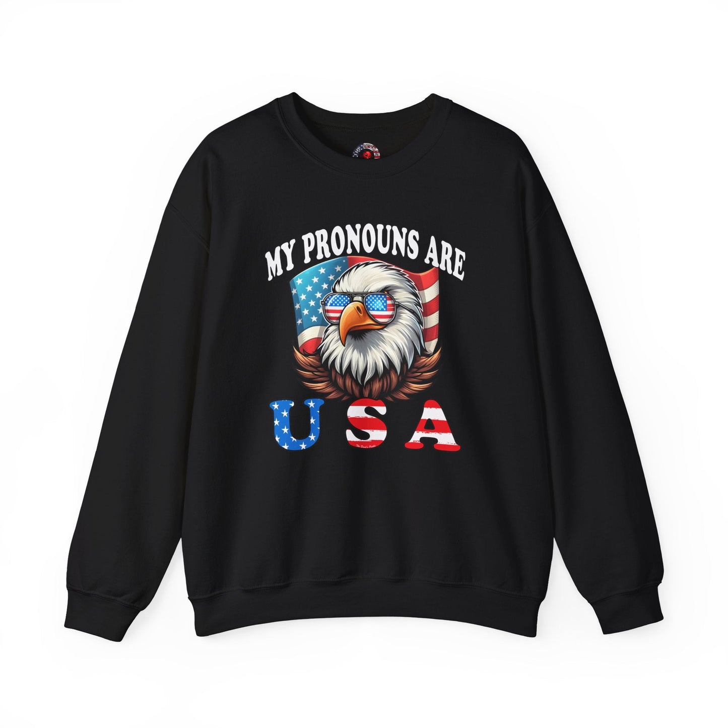 My Pronouns Are U.S.A Crewneck Sweatshirt The Devil's Pickle