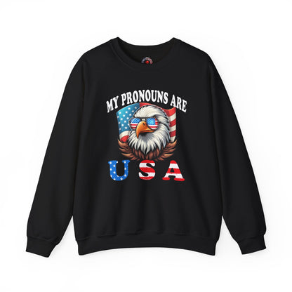 My Pronouns Are U.S.A Crewneck Sweatshirt The Devil's Pickle
