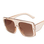 Large Frame Sunglasses Mask New Trend Retro Personality Street Shooting Sunglasses
