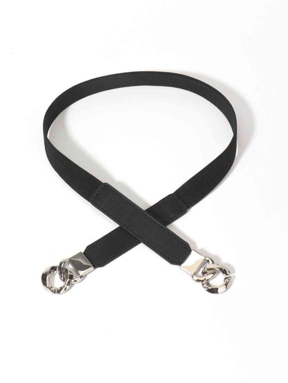 ElegantStyle Zinc Alloy Buckle Elastic PU Belt – Versatile and Stylish Accessory See size chart under “more details” The Fashion Celestial