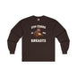 Stop Staring At My Breasts Long Sleeve Tee The Devil's Pickle