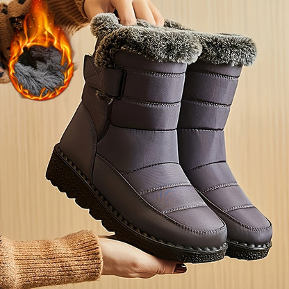Winter Boots for Women New Long Plush Snow Boots Woman Platform Ankle Boots Warm Shoes NovaCart