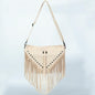Trendy Riveted Tassel Shoulder Bag – Stylish and Practical Handbag with Tassels and Rivets Country in My Heart