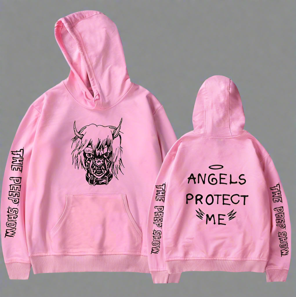 Angel and Devil Hoodie – Unisex Couple Graphic Pullover Sweatshirt FitiqueFit