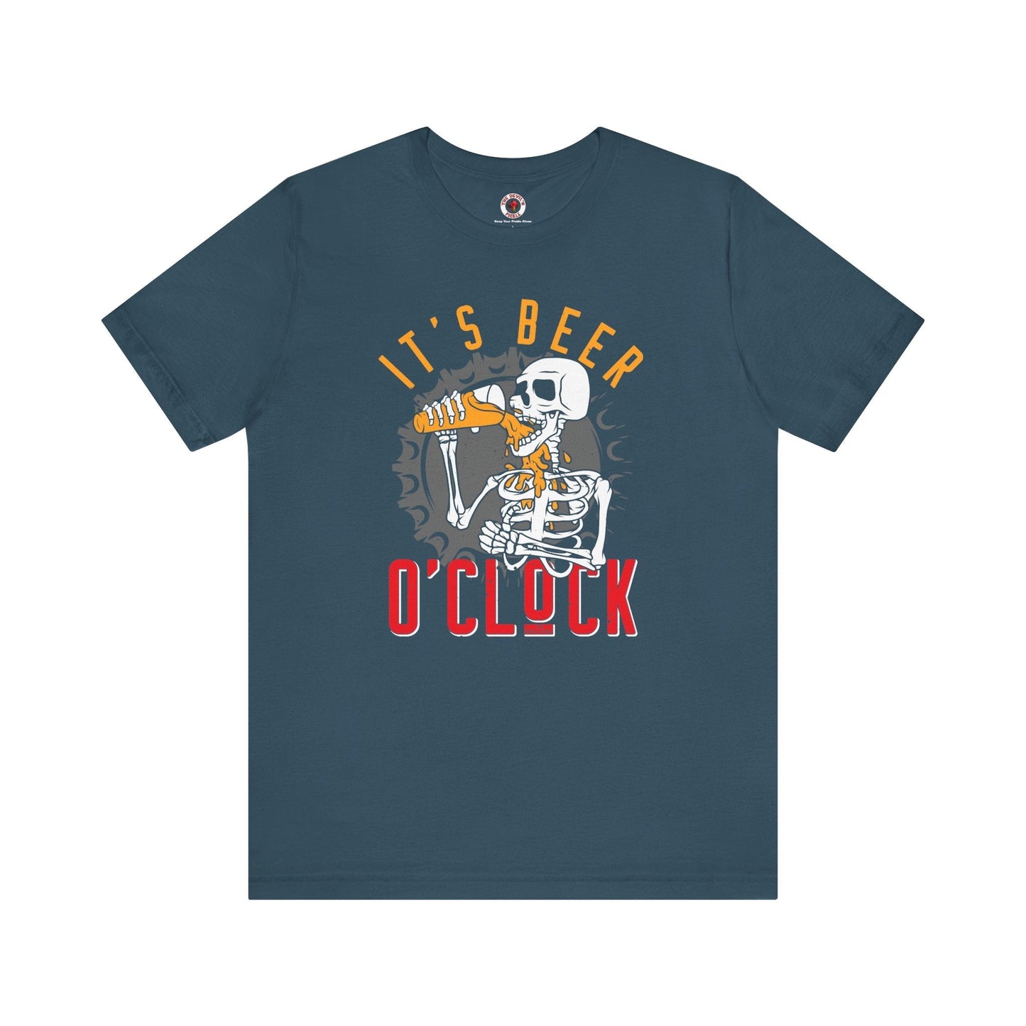 It's Beer O'Clock Skeleton T-Shirt The Devil's Pickle