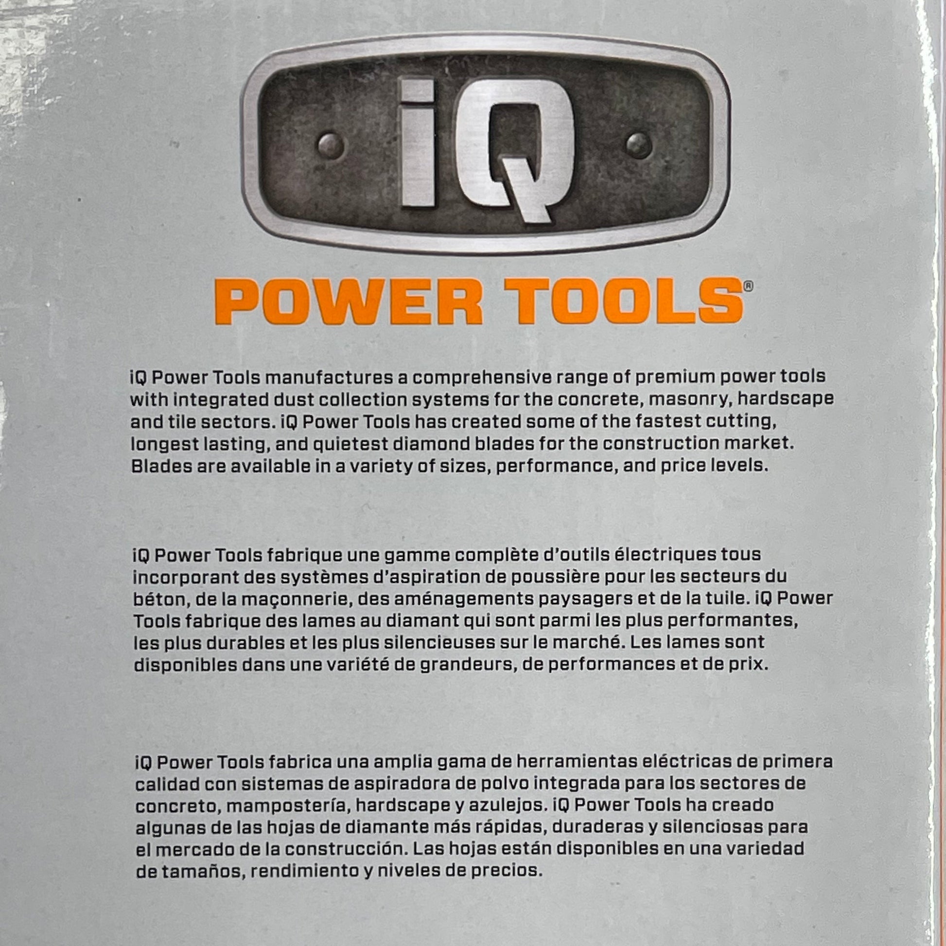 IQ POWER TOOLS Q-Drive Arbor Hard Material Blade For IQTS244 10" T10-060P-QD-HM PayWut