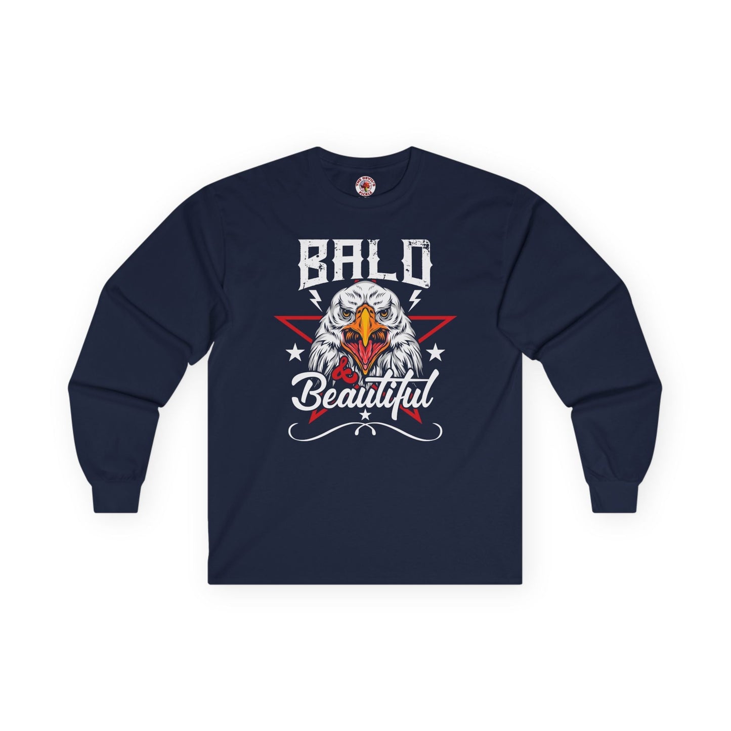 Bald And Beautiful Long Sleeve Tee The Devil's Pickle