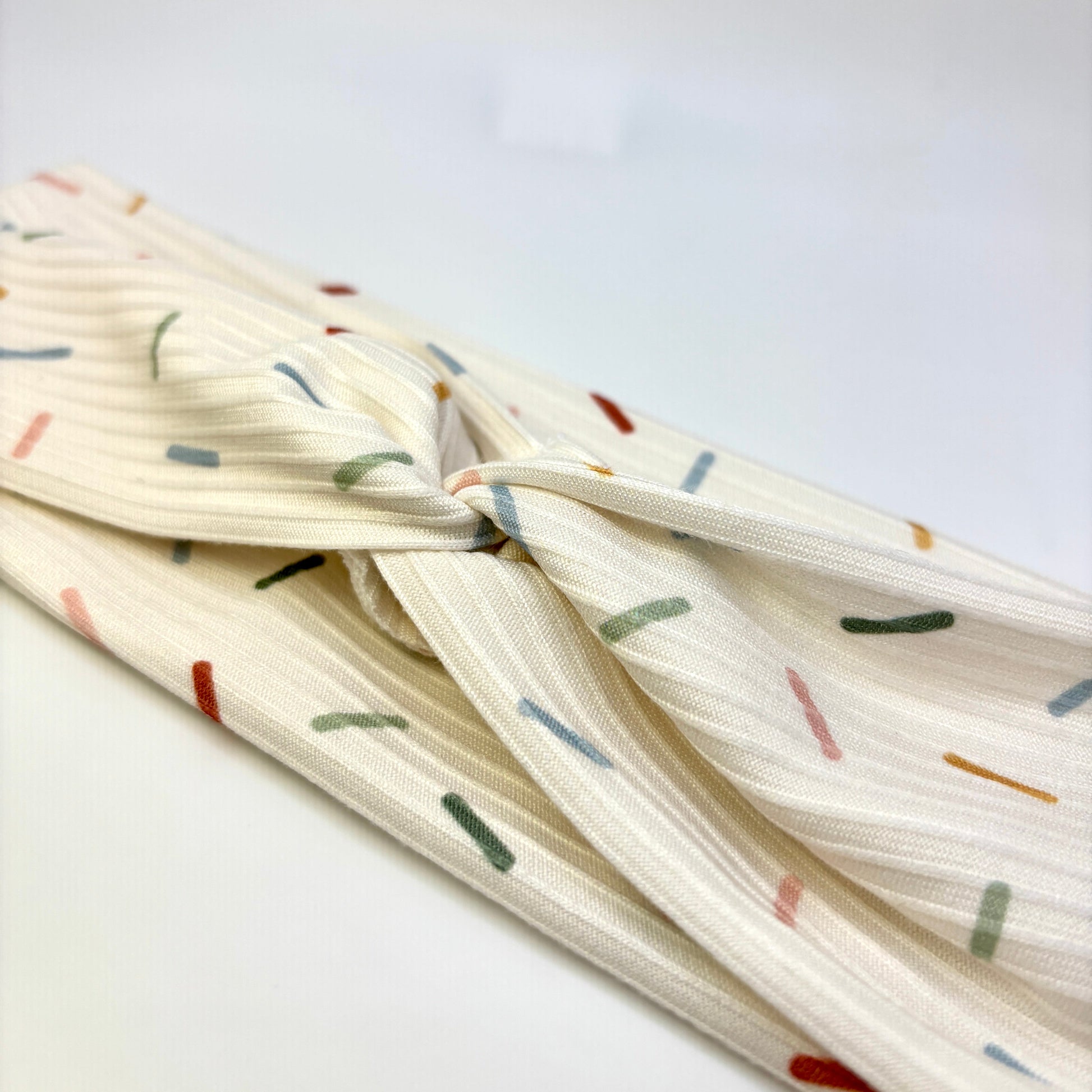 Sprinkles Ribbed Twist Knot Headband Enchanted Scrunch