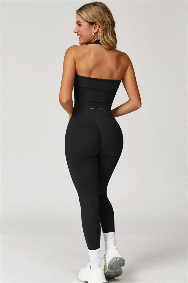 The Delight Jacket Sports Bra Leggings 3-Piece Set Fitglutes Activewear Gymwear Sportswear & Workout Clothes