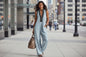 Women’s Simple Linen-Blend Sleeveless Jumpsuit FitiqueFit