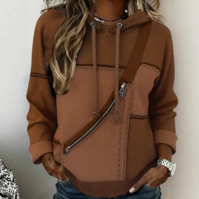 Women’s 3D Printed Hooded Sweatshirt – Long Sleeve Pullover FitiqueFit