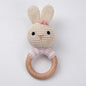 Carving Name Baby Soothing Bell Newborn Gift Bath Gift Knitted Cartoon Doll