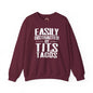 Easily Distracted By Tits and Tacos Crewneck Sweatshirt The Devil's Pickle