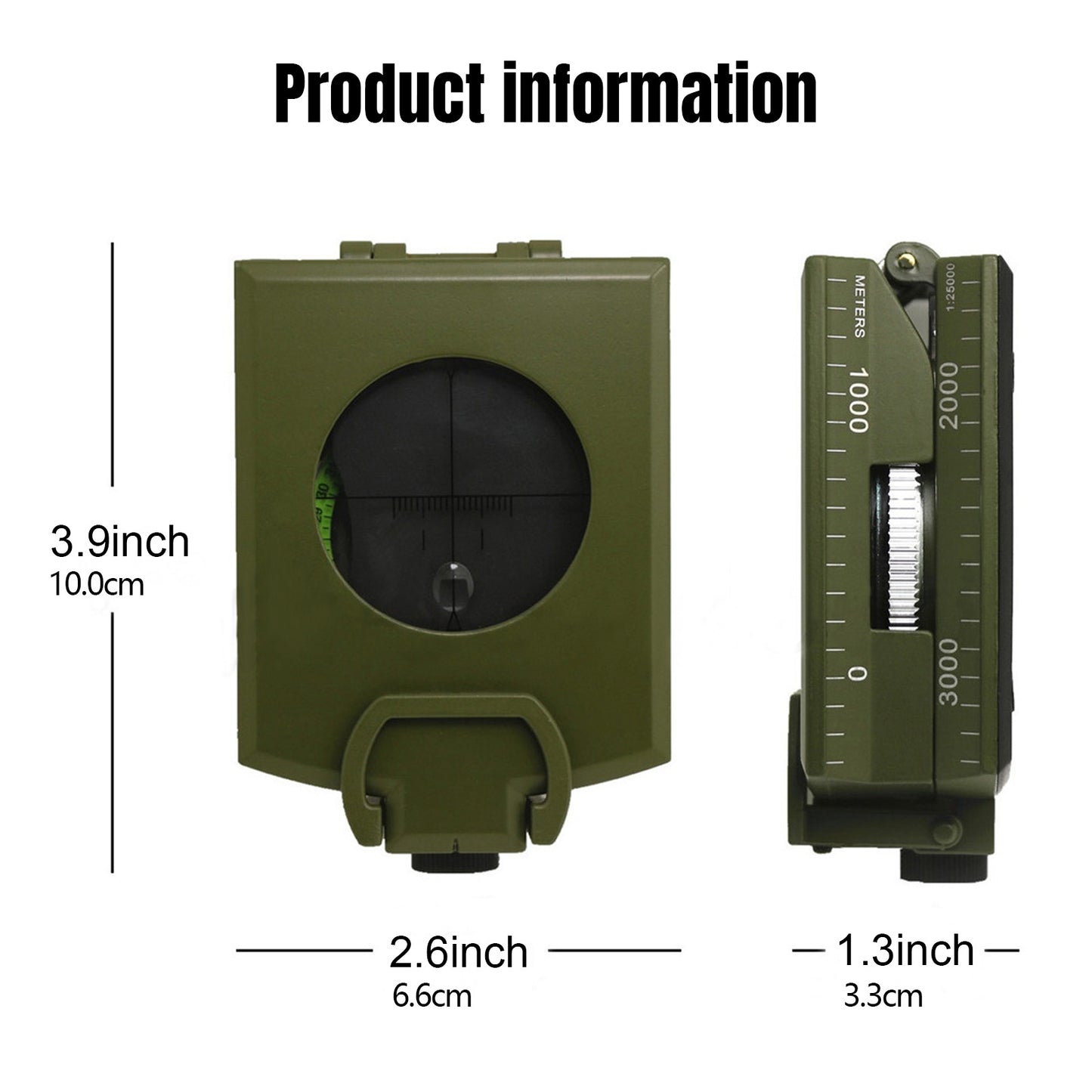 Multifunctional Luminous Dial Waterproof Anti-fog Accurate Compass For Hiking Camp NovaCart