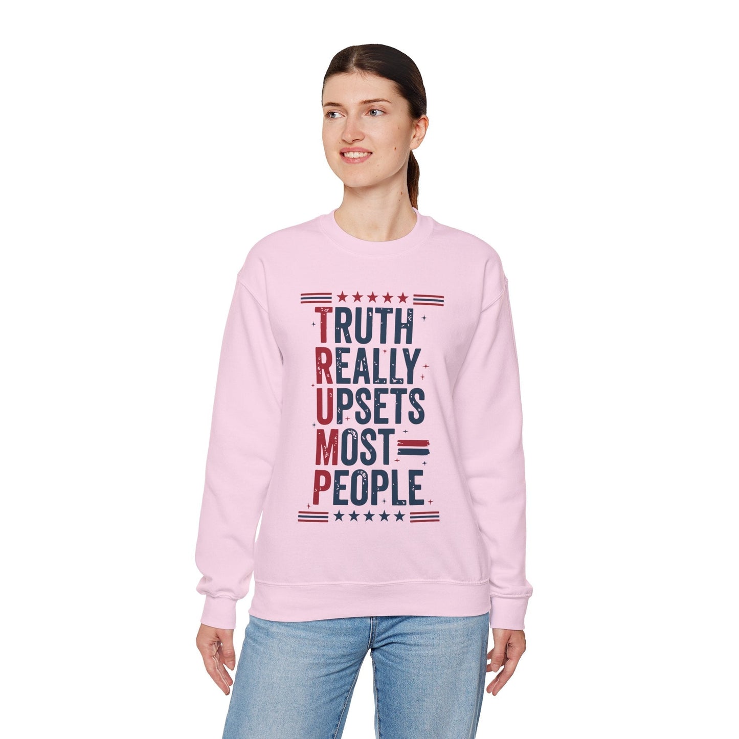 Truth Really Upsets Most People Crewneck Sweatshirt The Devil's Pickle