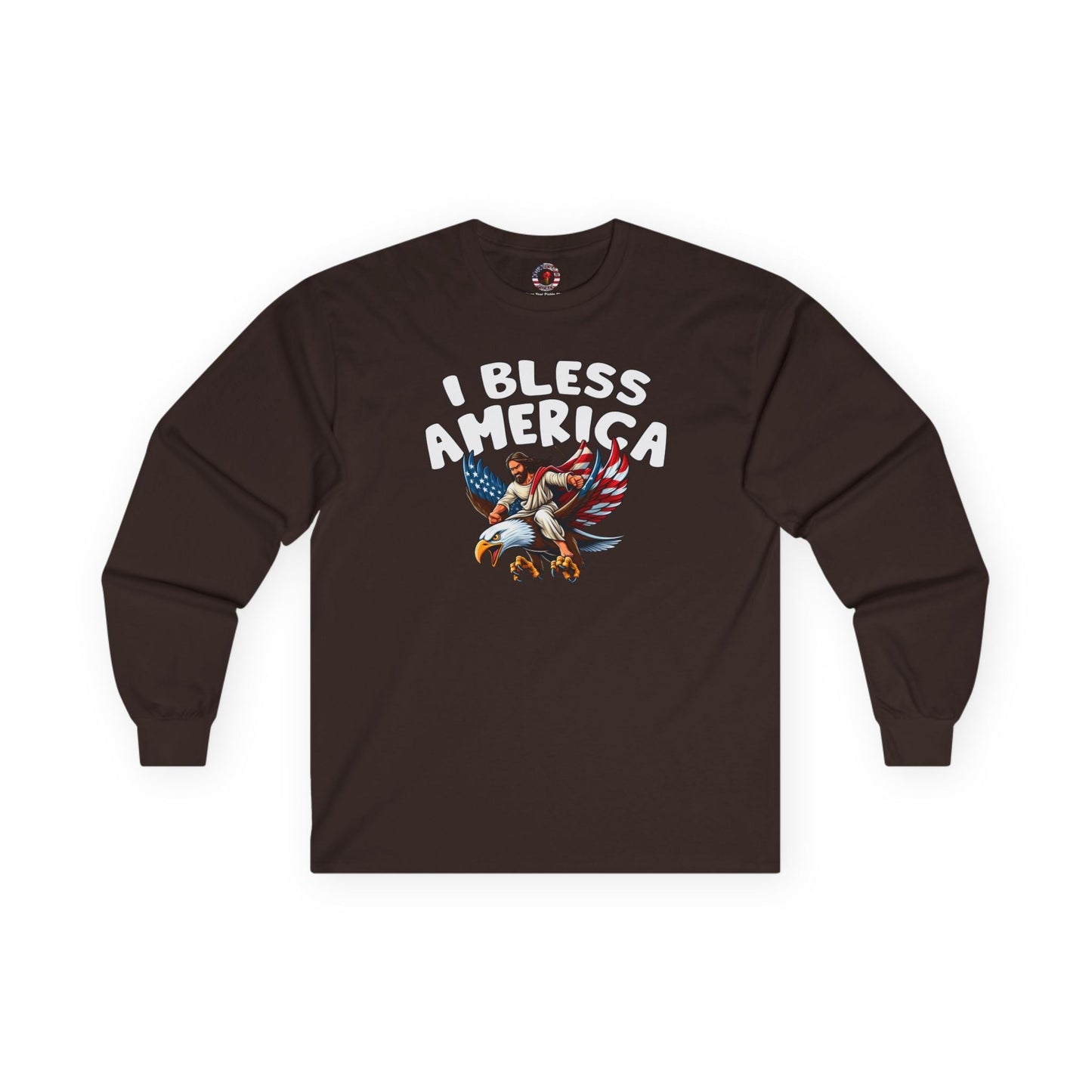 I Bless America Long Sleeve Tee The Devil's Pickle