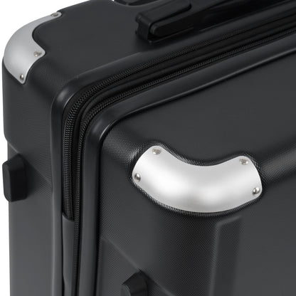 Hardshell Luggage Spinner Suitcase with TSA Lock Lightweight 20'' (Single Luggage) Black + ABS + 20 Inch Carry On