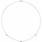 14K White 1/5 CTW Natural Diamond 3-Station 18" Necklace Ethereal Legacy Boutiques