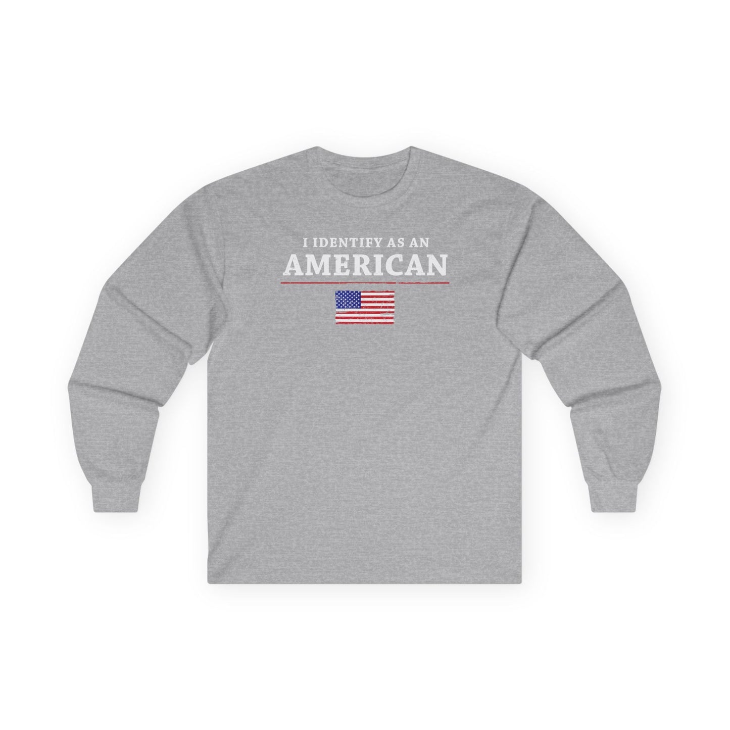 I Identify As An American Long Sleeve Tee The Devil's Pickle
