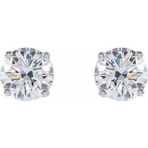 14K White 3 CTW Lab-Grown Diamond Earrings Ethereal Legacy Boutiques