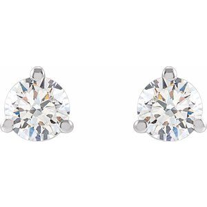 14K White 1/3 CTW Lab-Grown Diamond Stud Earrings Ethereal Legacy Boutiques