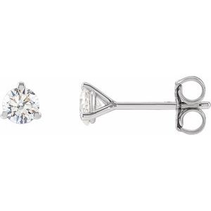 14K White 1/3 CTW Lab-Grown Diamond Stud Earrings Ethereal Legacy Boutiques