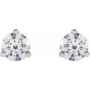 14K White 1/2 CTW Lab-Grown Diamond Stud Earrings Ethereal Legacy Boutiques