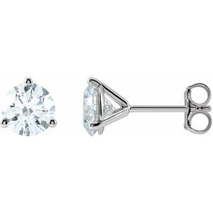 14K White 1 5/8 CTW Lab-Grown Diamond Stud Earrings Ethereal Legacy Boutiques