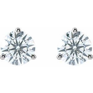 14K White 3 CTW Lab-Grown Diamond Stud Earrings Ethereal Legacy Boutiques