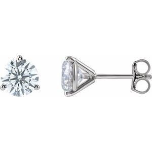 14K White 2 CTW Lab-Grown Diamond Stud Earrings Ethereal Legacy Boutiques
