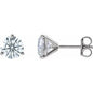 14K White 3 CTW Lab-Grown Diamond Stud Earrings Ethereal Legacy Boutiques