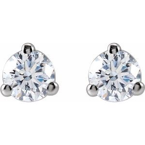 14K White 1/5 CTW Lab-Grown Diamond Stud Earrings Ethereal Legacy Boutiques