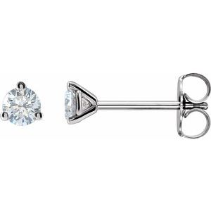 14K White 1/4  CTW Lab-Grown Diamond Stud Earrings Ethereal Legacy Boutiques