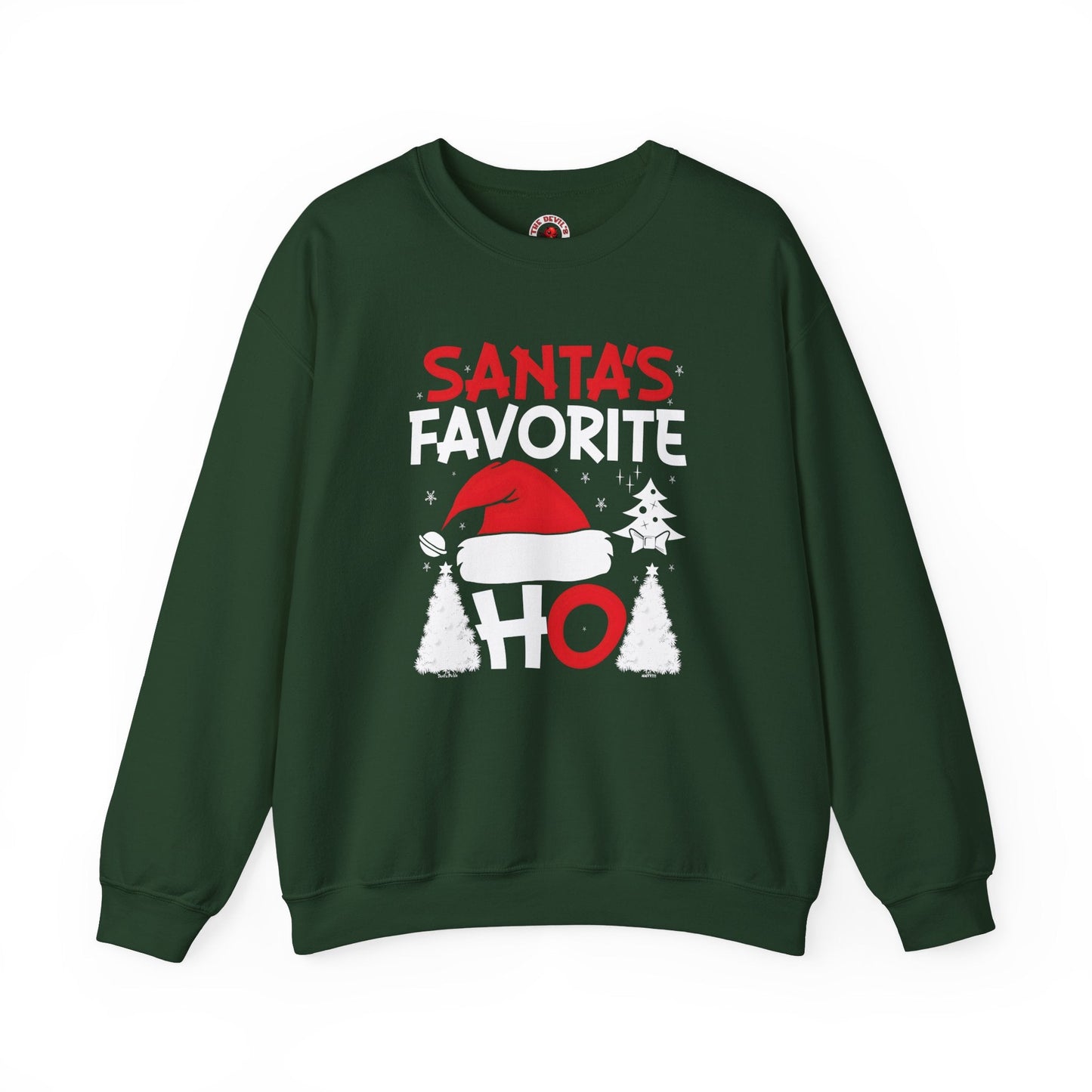 Santa's Favorite Ho Crewneck Sweatshirt The Devil's Pickle
