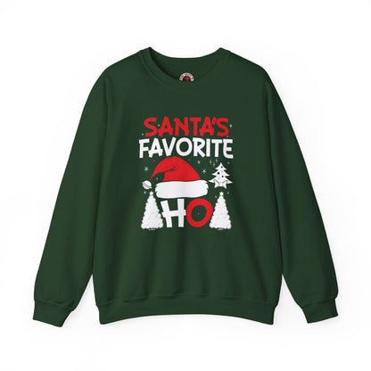Santa's Favorite Ho Crewneck Sweatshirt The Devil's Pickle