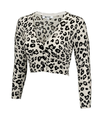 Cropped Bolero Leopard Print Sweater Cardigan Shop Style & More | Fresh Looks, Everyday Deals & Free Shipping