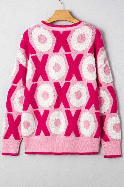Valentine XOXO Drop Shoulder Crewneck Sweater Shop Style & More | Fresh Looks, Everyday Deals & Free Shipping