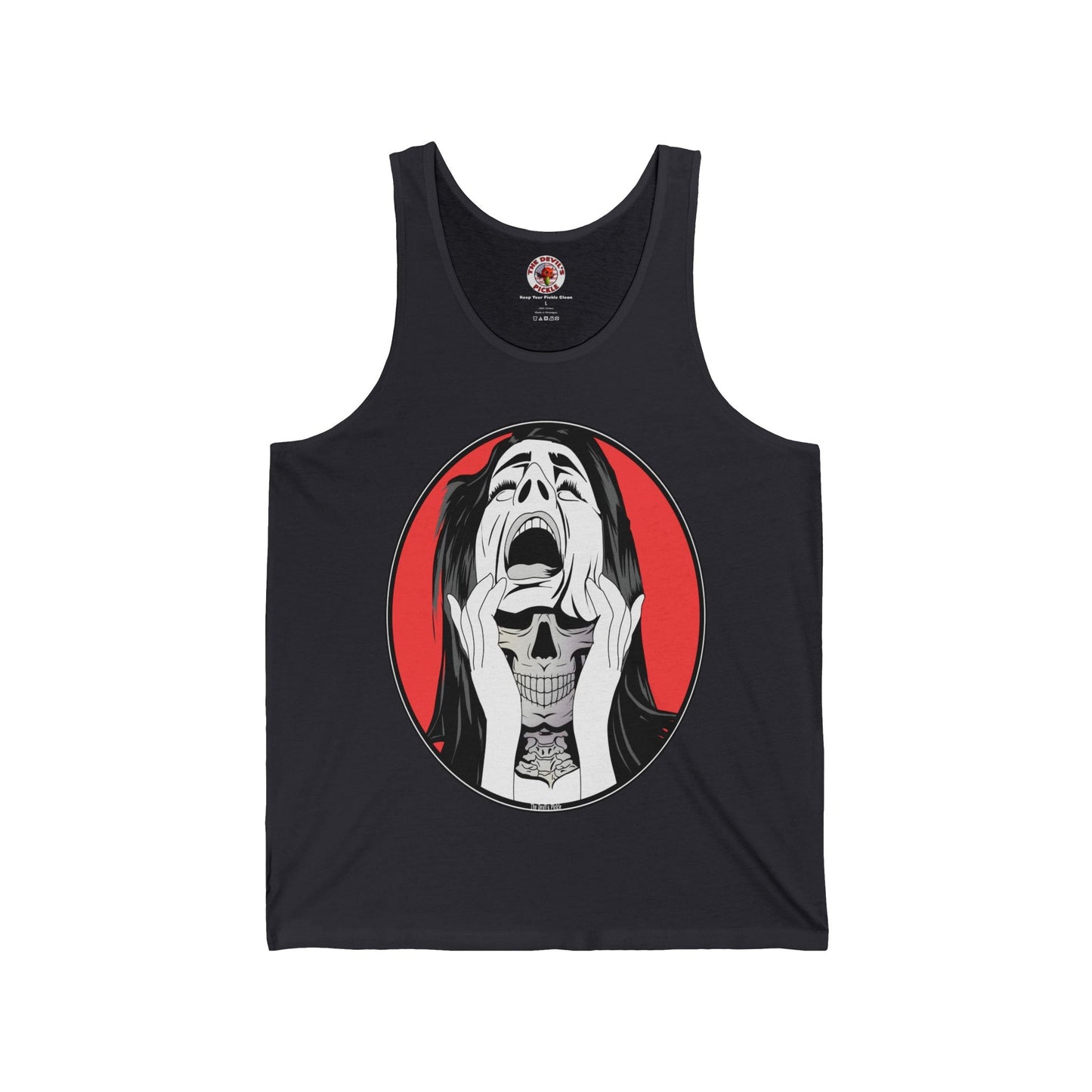 Skull Woman Tank Top The Devil's Pickle
