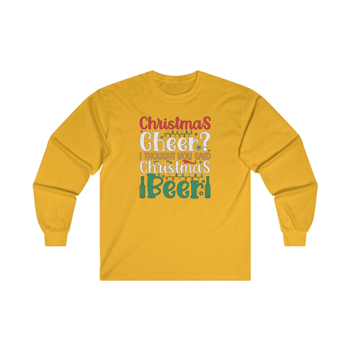 Christmas Cheer? I thought You Said Christmas Beer Long Sleeve Tee The Devil's Pickle