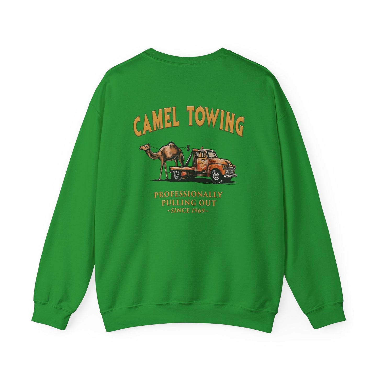 Camel Towing Back Crewneck Sweatshirt The Devil's Pickle