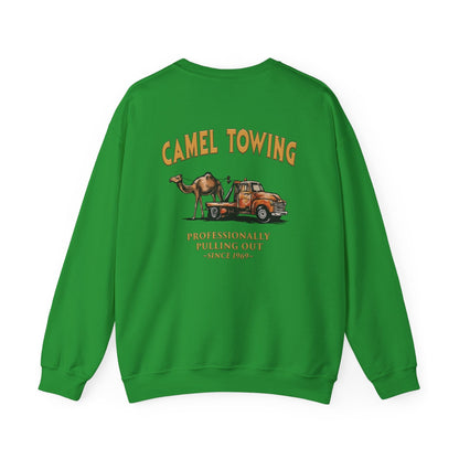 Camel Towing Back Crewneck Sweatshirt The Devil's Pickle