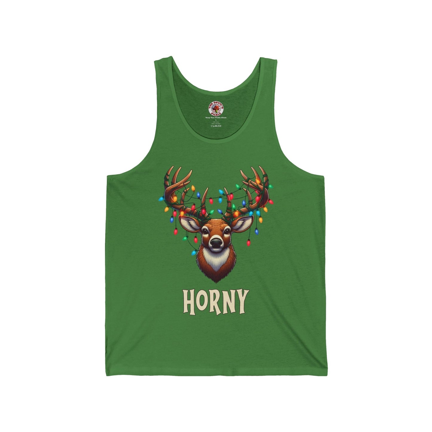Horny Reindeer Tank Top The Devil's Pickle