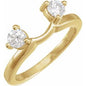 14K Yellow 1/5 CTW Natural Diamond Wrap-Style Ring Enhancer Ethereal Legacy Boutiques