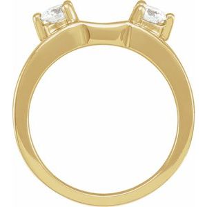 14K Yellow 1/5 CTW Natural Diamond Wrap-Style Ring Enhancer Ethereal Legacy Boutiques