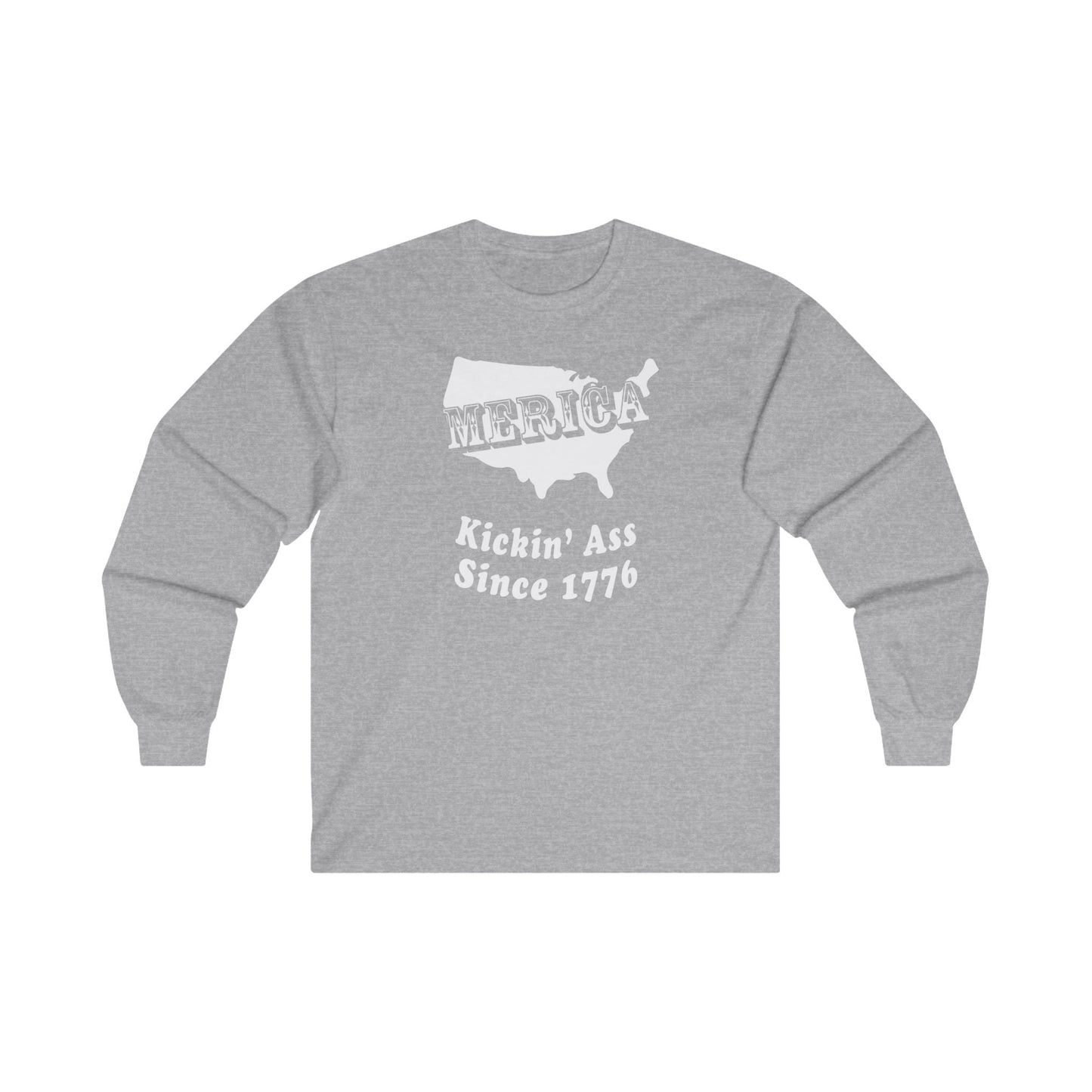 MERICA Kickin' Ass Since 1776 Long Sleeve Tee The Devil's Pickle